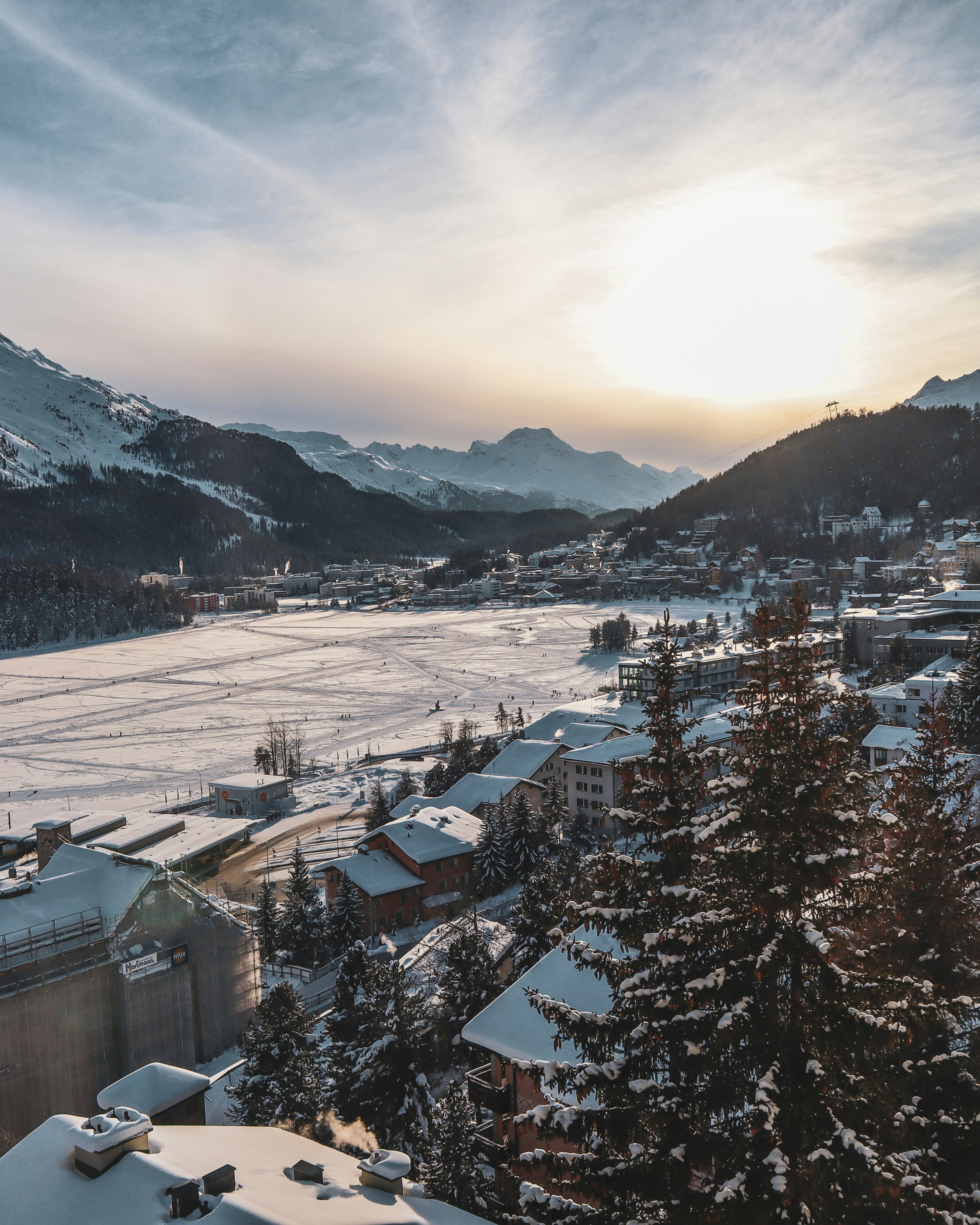St. Moritz on a winter day